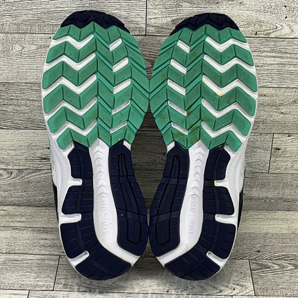 Saucony Cohesion 11 White Blue Green Running Shoes S10420-1 Women Size 7.5 - Picture 7 of 10